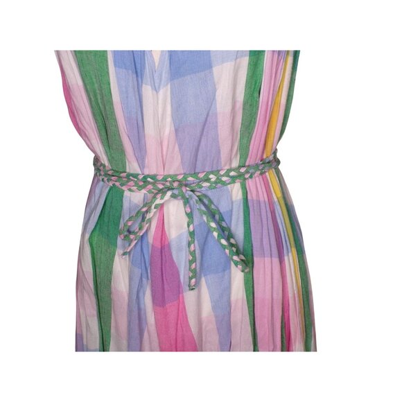 🆕 Mille Marilyn Plaid Halter Neck Full Skirt Midi Dress Cotton X-Small - Picture 8 of 14